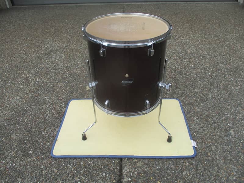 Ludwig Accent Series 16 X 16 Floor Tom, Hardwood Shell, Wine Red - Clean! image 1