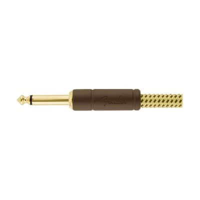 Fender Deluxe Series Guitar/Instrument Cable (Tweed, 15 ft, Straight/Right Angle) image 3