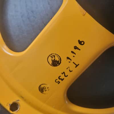 Celestion  G12/50 Black back 1976 England Yellow Frame image 2
