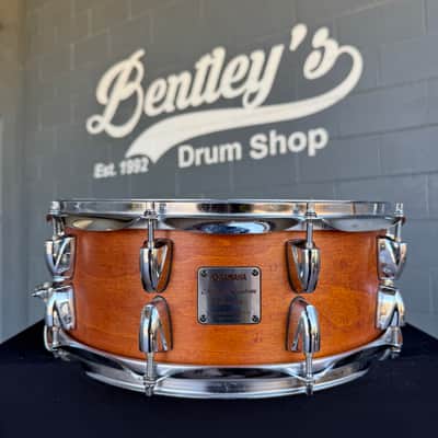Yamaha Maple Custom Absolute 5.5x14" Snare Drum in Satin Vintage Maple (Rm4) image 1
