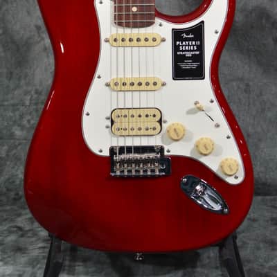 Fender Player II Stratocaster HSS Chambered Transparent Cherry Burst w/ FREE Same Day Shipping image 1