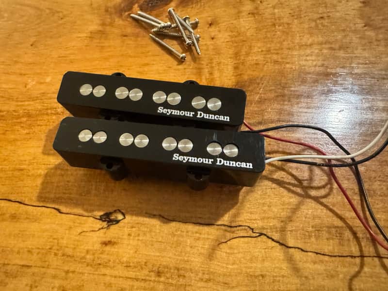 Seymour Duncan SJB-3s Quarter Pound Jazz Bass Pickup Set 2010s - Black image 1