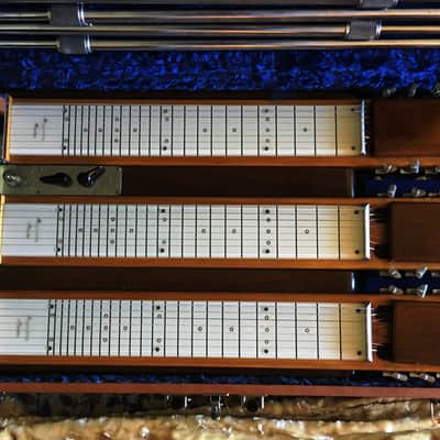 Vintage 1950's Magnatone Maestro Triple Neck Steel Guitar EX Condition image 2