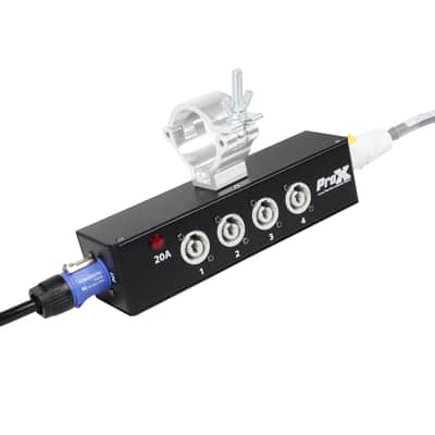 2x Pro X Power Center Four-Way PowerCON Compatible Splitter Delivers Power For Up To 4 Fixtures image 5