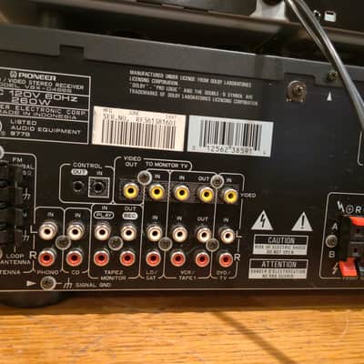 PIONEER  VSX-D466U receiver/PD-F507 25 cd changer  1997 w remote -refurbished image 11