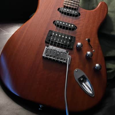 Fender Squier Deluxe Series Satin Trans Fat Strat Solid Mahogany Body – 2005 image 1