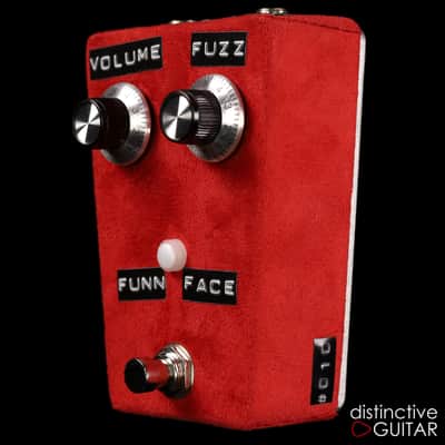Shin's Music Fun Face Silicon Fuzz Pedal - Red Suede image 3