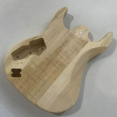 Unfinished SH Guitar Body String Through DIY Project image 10