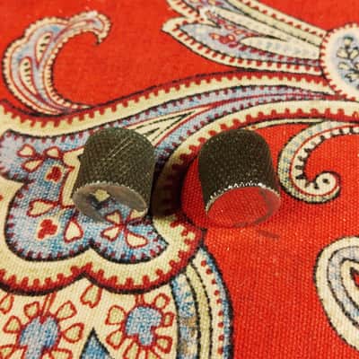 (2) VINTAGE 1978 FENDER KNURLED CHROME KNOBS - TELECASTER, PRECISION image 5