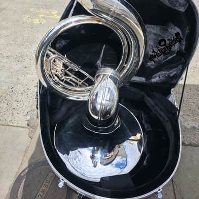 Eastman EPH495 Silver Bb Sousaphone - Professional image 6