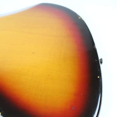 1969 Vintage Fender Jazz Bass Alder 4-Bolt Sunburst BODY ~Original Finish~ 1960s USA Early-CBS image 12