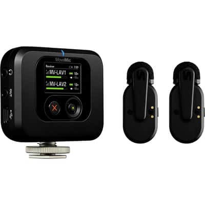 Shure MoveMic Kit Two-Channel Wireless Lavalier Microphone System With MoveMic Receiver Regular image 2