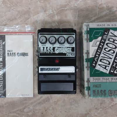 DOD FX92 Bass Grunge 1994 [Mint NOS - New Old Stock] Black with Green Gloss Airbrush Finish image 5