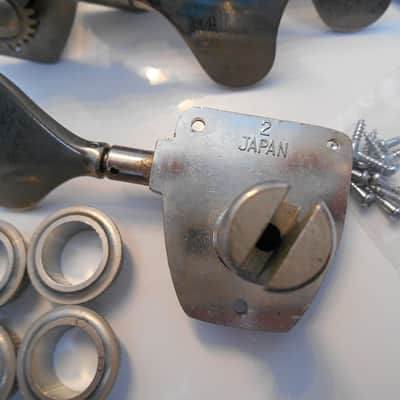 Vintage Yamaha BB300 Bass Tuning Pegs. Tuners. Made in Japan. image 2