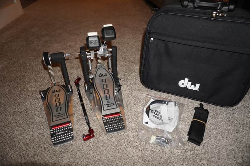 DW 9000 Double Bass Drum Pedal DWCP9002 with Bag image 1