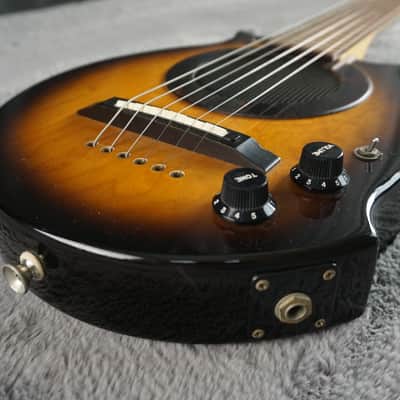 Morris Sound Circus Series Amplified Travel Guitar Japan Tobacco Burst image 5