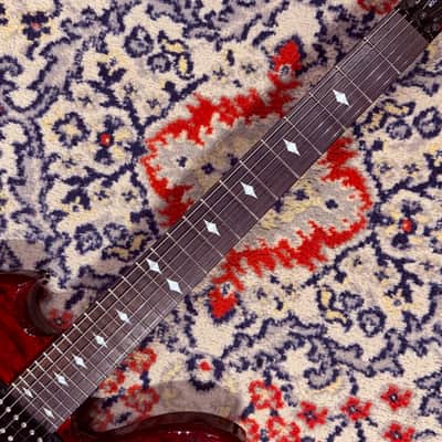 2015 B.C. Rich Mockingbird STC Slash - Made In Korea - Trans Red AAA Quilted Maple Top image 5