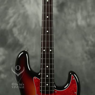 1992 Fender MIJ '62 Reissue Jazz Bass Sunburst image 4