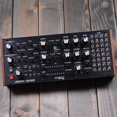 Moog Labyrinth Parallel Generative Synthesizer Boxed. Black with Wood Sides image 1
