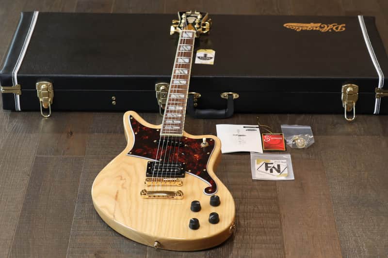 Unplayed! 2018 D’Angelico Bedford Deluxe Electric Guitar Natural Swamp Ash + OHSC image 1