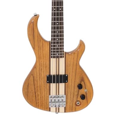 Aria Pro II SB-700 Electric Bass Guitar, Oak Finish (Ash Body, Maple/Walnut Neck) (2024 Reissue) image 2