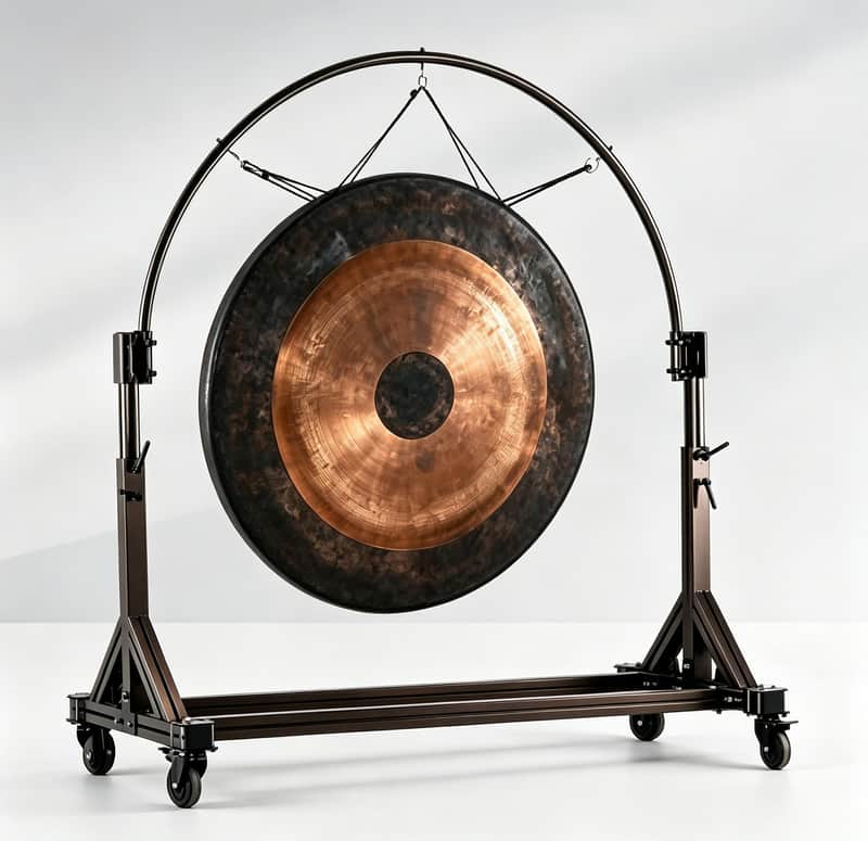 SCHONA DL-100 Chau Gong for Professional Performance B20 Bronze (80% Copper) Orchestral Gong with Mobile Stand image 1