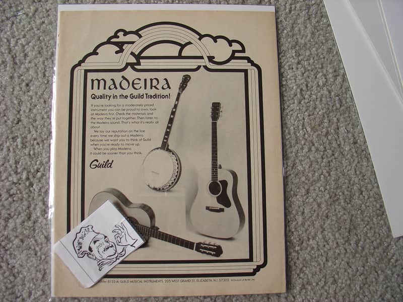 Vintage Advertisement Maderia Guitar (Guild) 1970's 1970's image 1
