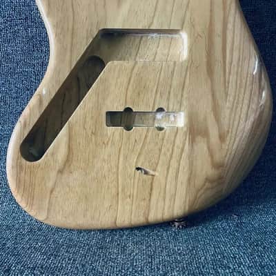 Left Handed Ash Wood Jazz Bass Style Body image 3