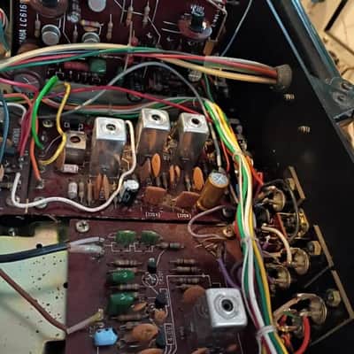 πΆβ¨ Yamaha CR-700 Vintage Receiver w/ Original Wood Case β Recap, Tuner Tested, LED Dial, Serviced/Cleaned (120V) image 15