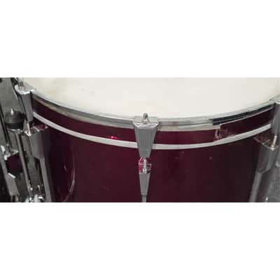Used Tama Rockstar DX 9pc Drum Set Dark Red MIJ - Good image 10