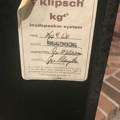Klipsch KG4 vintage stereo speakers with oiled walnut cabinets shipping in the USA NOW available image 7