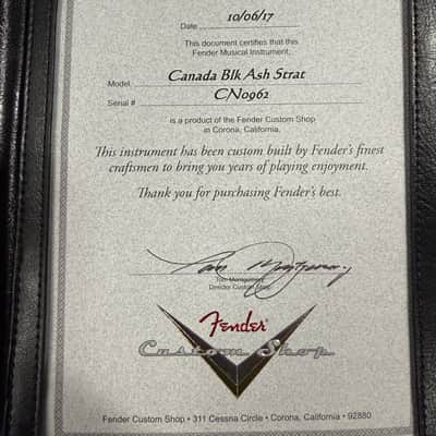 2017 Fender Custom Shop 1956 Stratocaster Journeyman Relic – Roasted Canadian Black Ash image 12