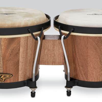 CP Traditional 6" and 7" Bongos - Natural Wood with Black Hardware image 2