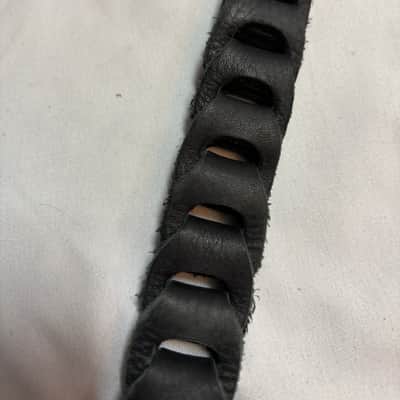LM Glove LEATHER Weave links MANDOLIN Strap Black - FIRE SALE image 9