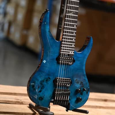 Legator Ghost G7SS Super Shred - Blue Burl Gloss image 2