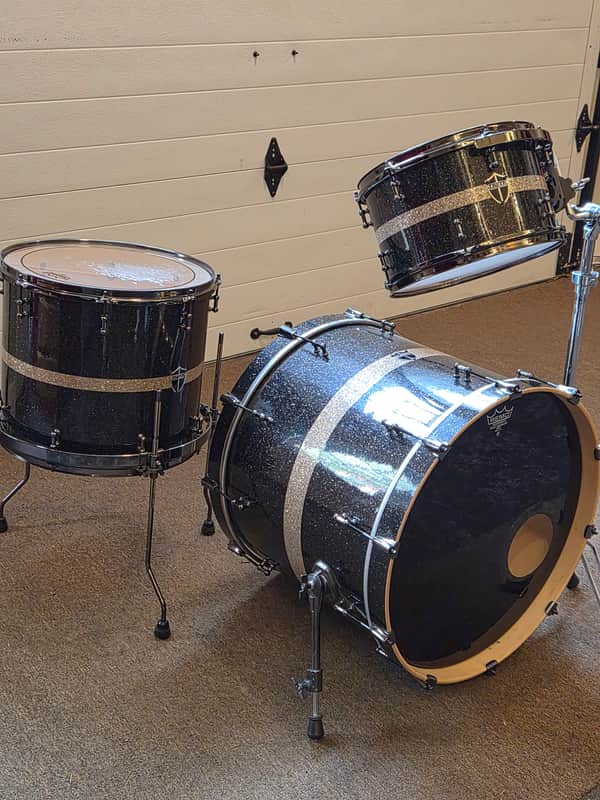 Truth Custom Drums Custom - Black sparkle image 1