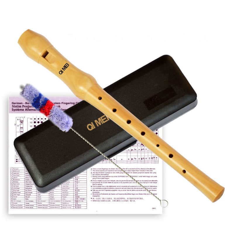 German - Style Wooden Soprano Recorder: A Great Choice for Beginners in Music Class image 1