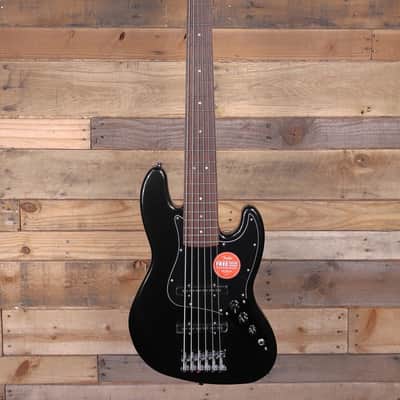 Squier Affinity Series Jazz VI 6-String Bass Black Metallic image 4