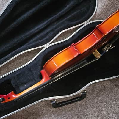 K Schiller Student size 4/4 violin w/ case.  Miss soundpost image 11