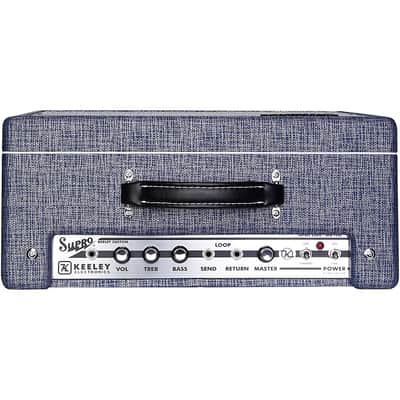 Supro 1970RK Keeley Custom 25W Tube Guitar Combo Amplifier Regular Blue image 3