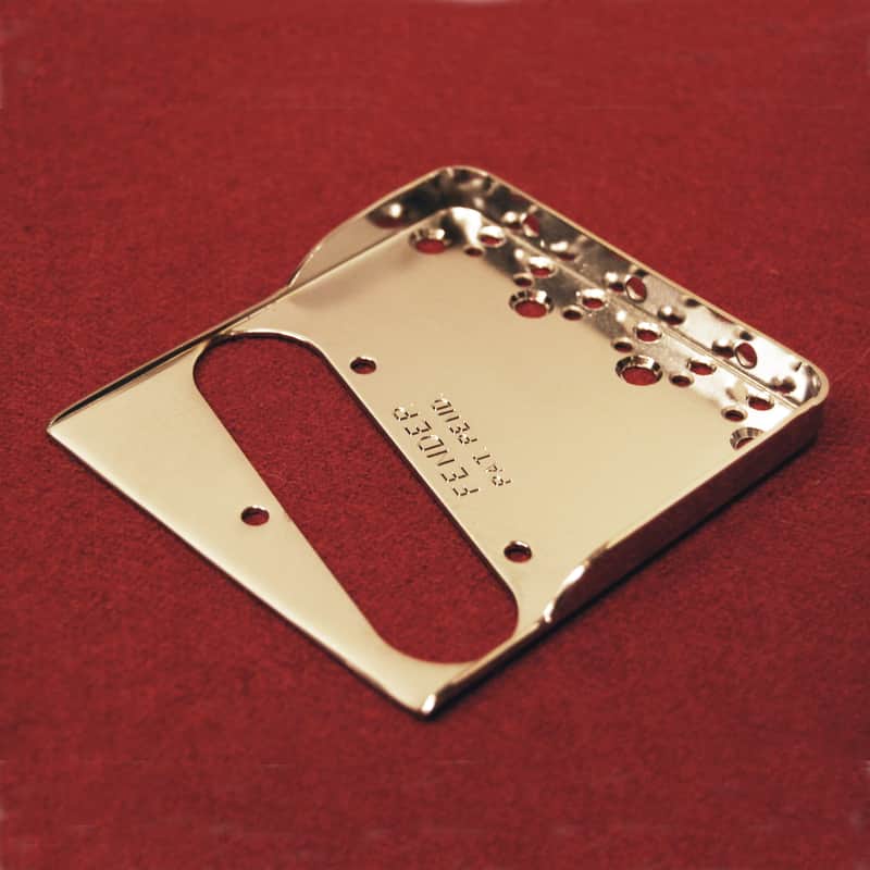 Fender Vintage Telecaster Bridge Plate w/ Hybrid Double Notches to fit an American Standard image 1