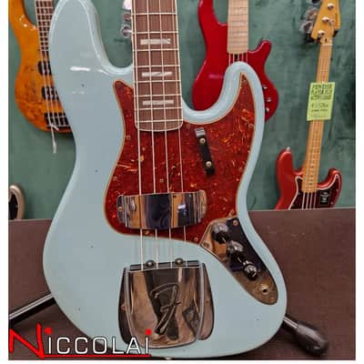Fender Limited Edition Custom Shop 66 Jazz Bass Journeyman Rosewood Aged Daphne Blue 2023 image 1