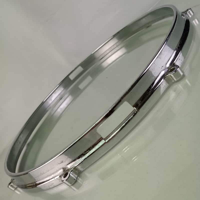*Ajax 14" Snare Drum Resonant Side 8-Lug Die-Cast Rim/Hoop Chrome Vintage 60s image 1