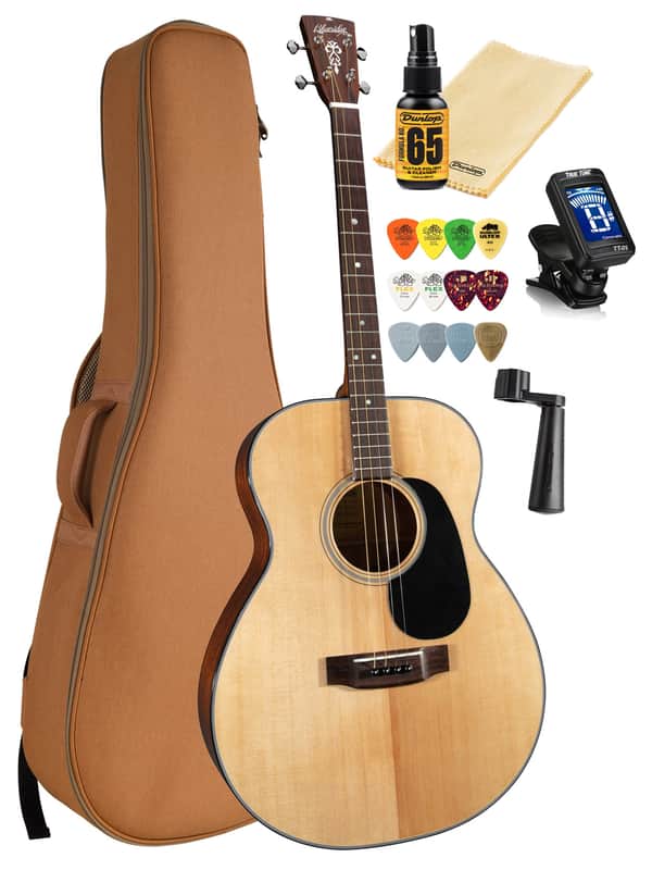 Blueridge BR-40T Tenor Guitar Contemporary Series Solid Spruce Top Mahogany Back/Sides Bundle image 1