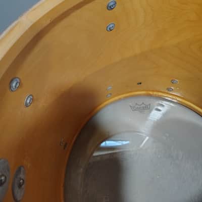 Ludwig 3 Ply With Inner Rings 18"(Diameter)x16"(Depth) Floor Tom 1970's - Black Wrap image 13