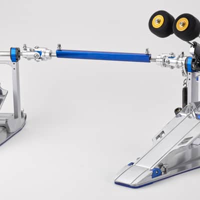 Yamaha DFP-9C Chain Drive Double Bass Drum Pedal 2020s - Chrome / Blue image 1