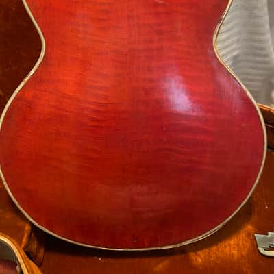 D'Angelico new yorker     basket case 1950's stained red image 14