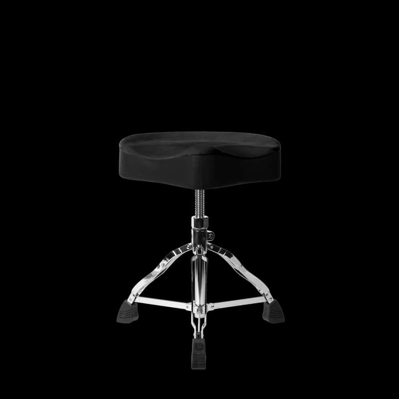 Gator Spindle Drum Throne with Saddle Seat,  Black image 1