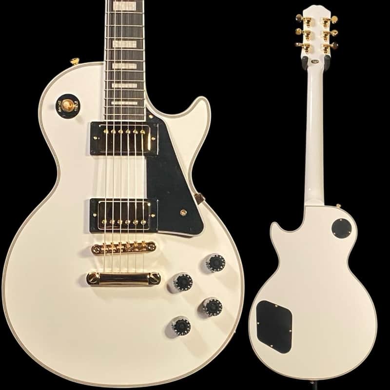 Epiphone Les Paul Custom Electric Guitar - Alpine White image 1