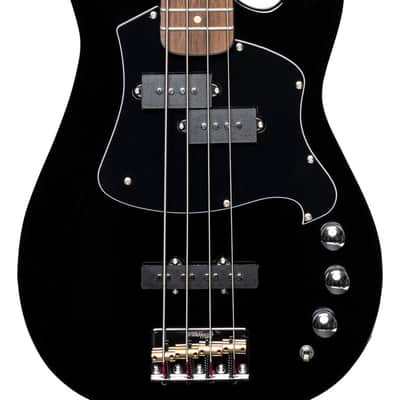 STAGG Electric Bass Guitar Silveray Series "P" Model Black Higloss Solid Alder body Maple Neck image 6